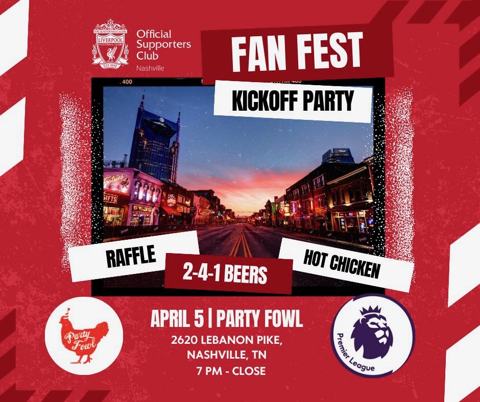 PL Fan Fest Kickoff Party Flyer